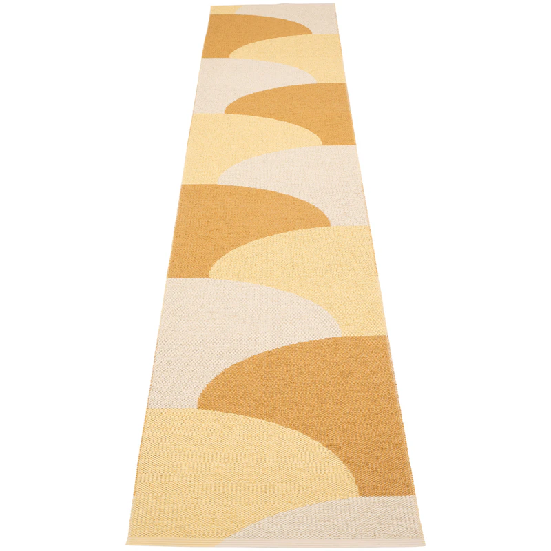 Hill Teppich 70x360 cm, Ochre / Pale Yellow / Cream