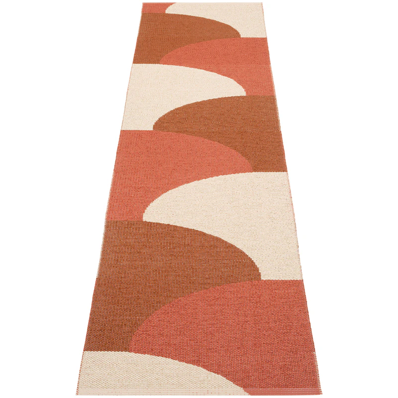 Hill Teppich 70x270 cm, Brick / Rust / Cream