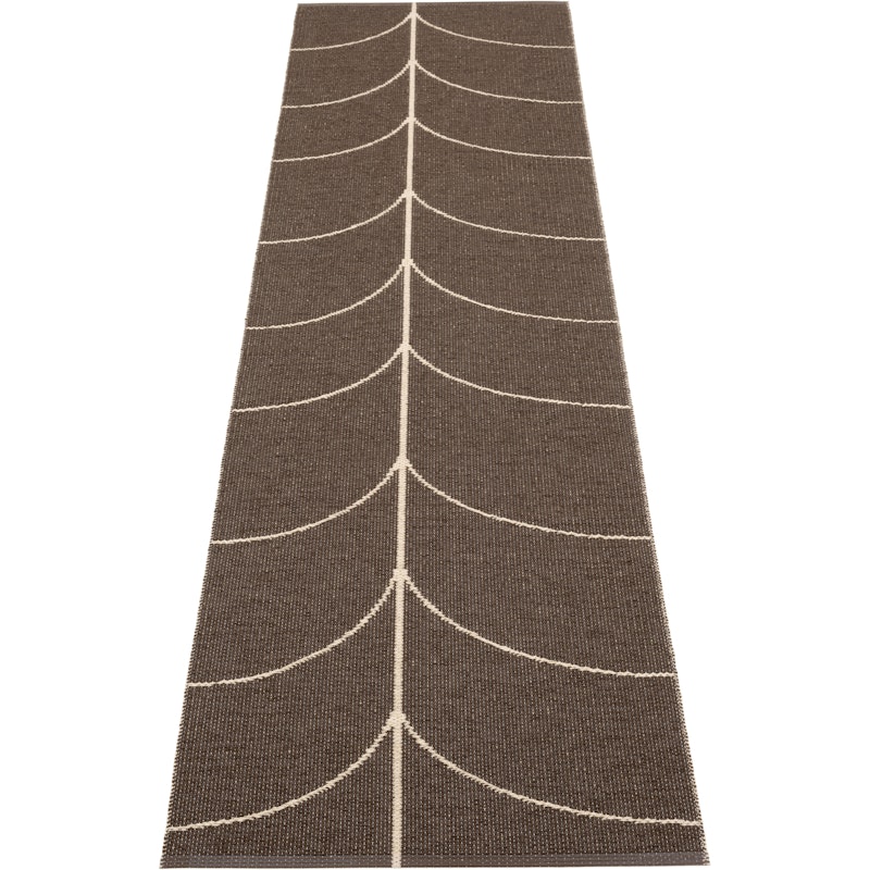 Leif Kunststoffmatte Dark Brown / Cream, 70x270 cm