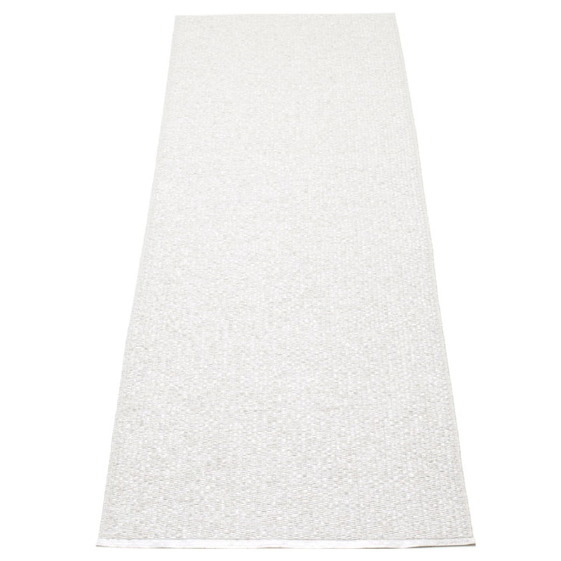 Svea Matte 70x160 cm, Metallic White/White