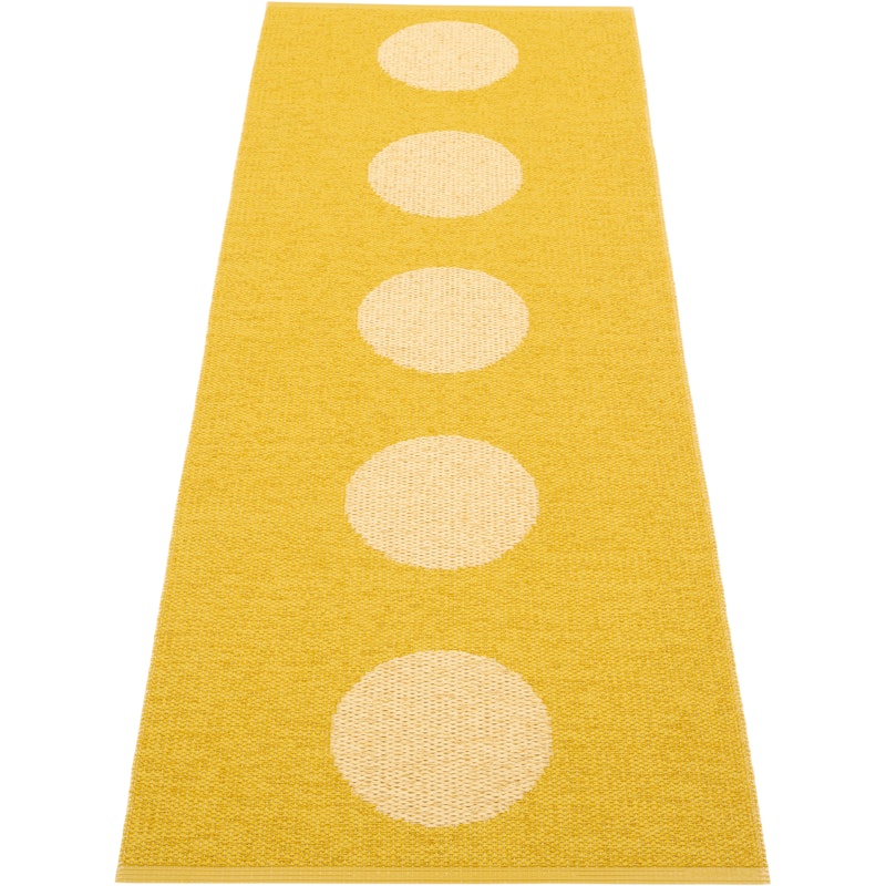 Vera Pop Teppich 70x280 cm, Mustard / Pale Yellow