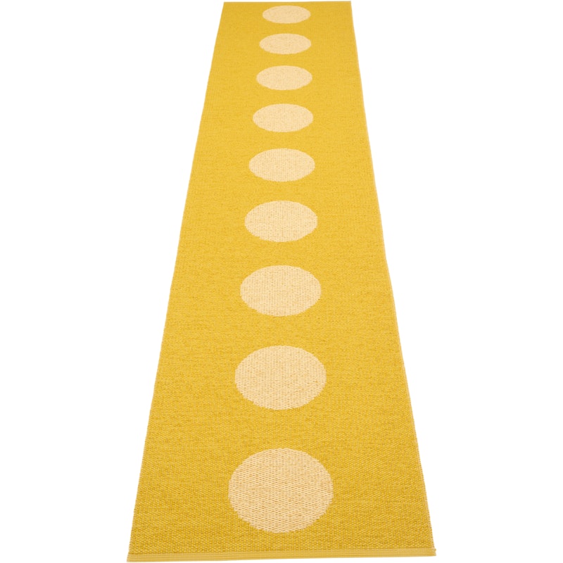 Vera Pop Teppich 70x360 cm, Mustard / Pale Yellow