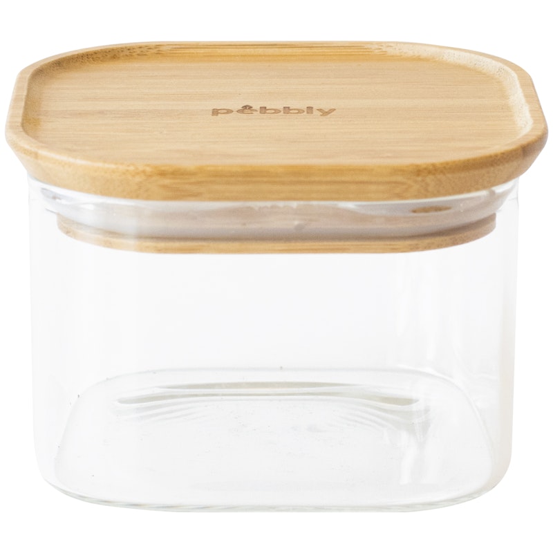 Glasgefäß Mit Deckel Quadratisch, 50 cl