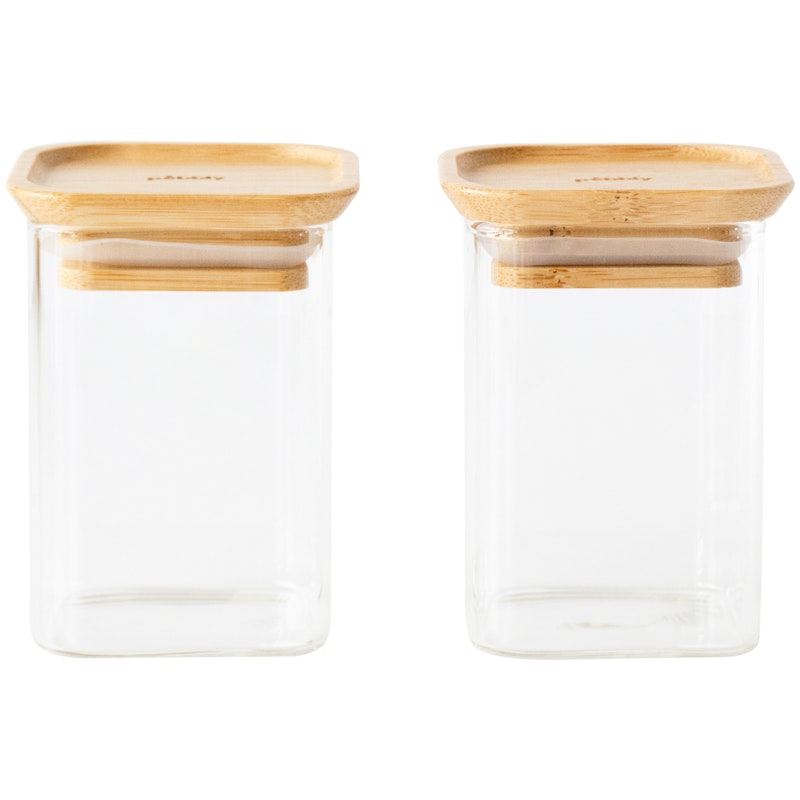 Glasgefäße Mit Deckel 2-er Set, 2x 24 cl