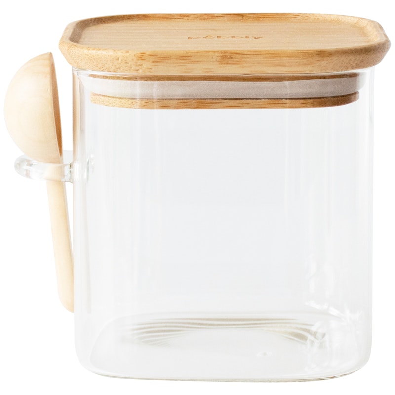 Glasgefäß Mit Löffel, 80 cl