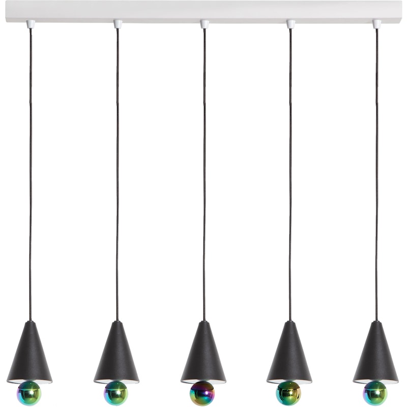 Cherry LED Hängelampe 5 Hängelampen, Schwarz