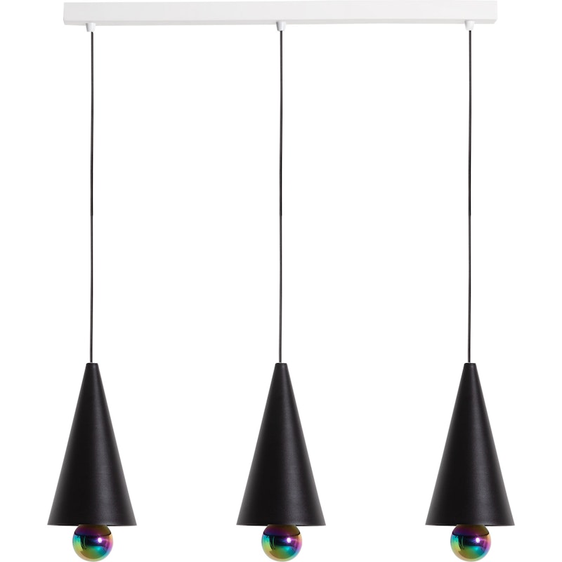 Cherry LED Hängelampe 3 Hängelampen, Schwarz