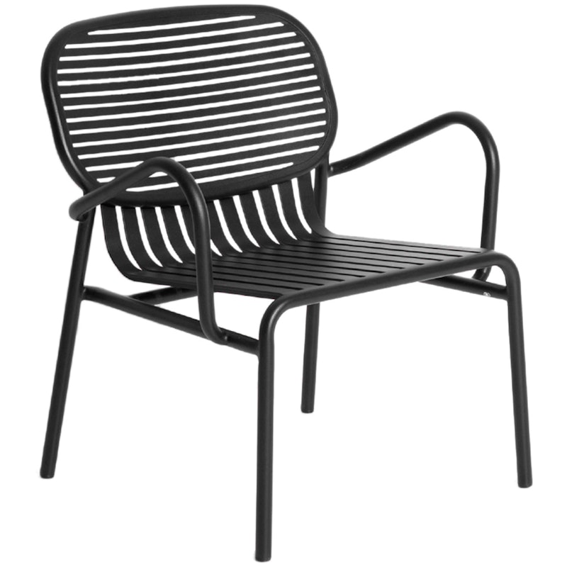 Week-End Lounge Stuhl, Schwarz