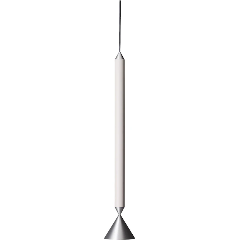 Apollo 59 Hängelampe, Turtledove / Poliert Aluminium