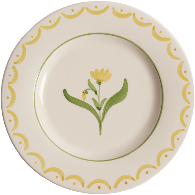 Cottage Flower Beilagenteller 22 cm, Gelb