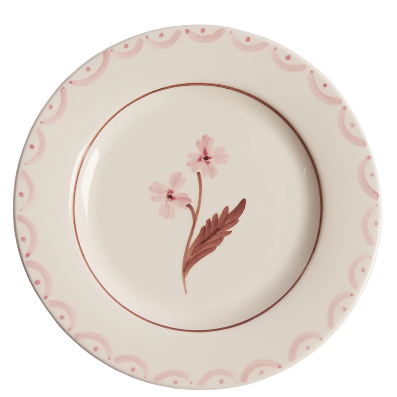Cottage Flower Beilagenteller 22 cm, Hellrosa