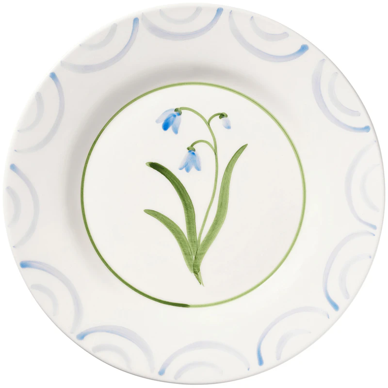 Cottage Flower Teller 28 cm, Blau