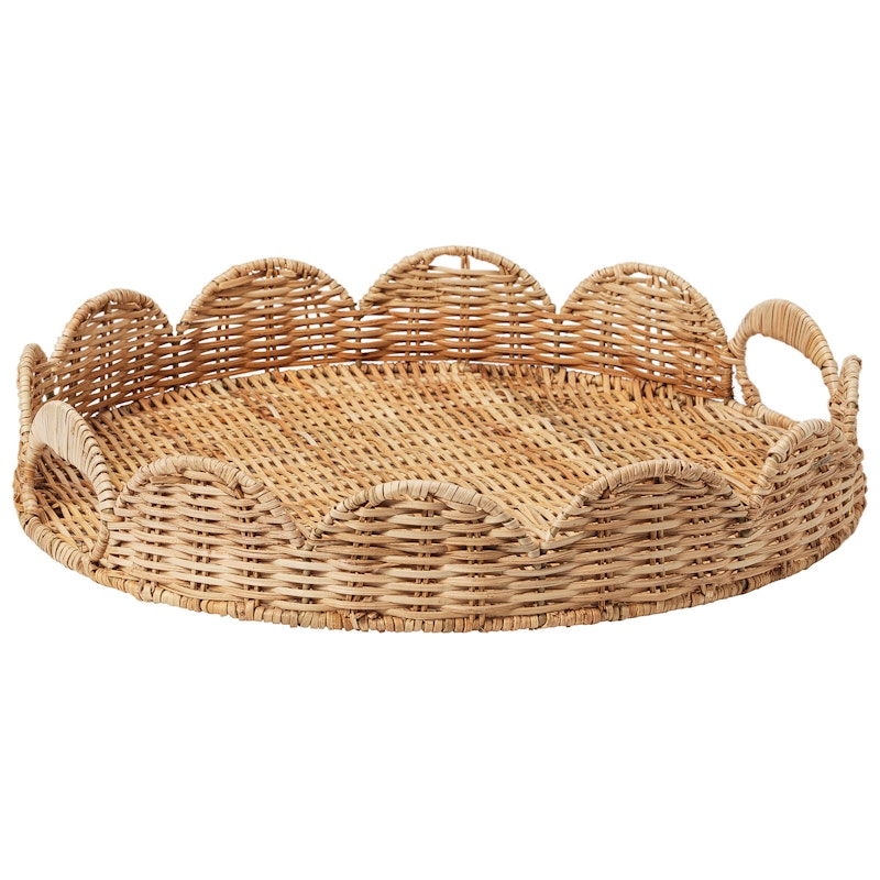 Scallop Tablett Natürlich, 40 cm