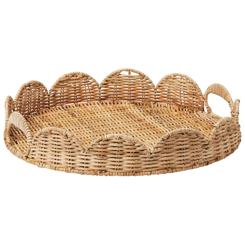 Scallop Tablett Natürlich, 40 cm