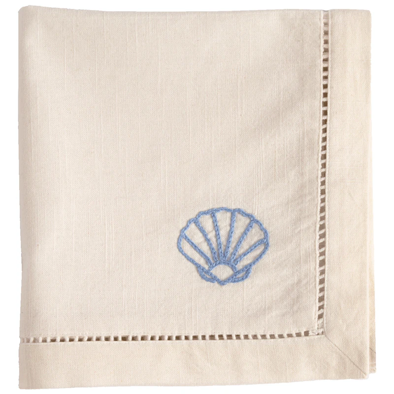 Shell Baumwollserviette 45x45 cm