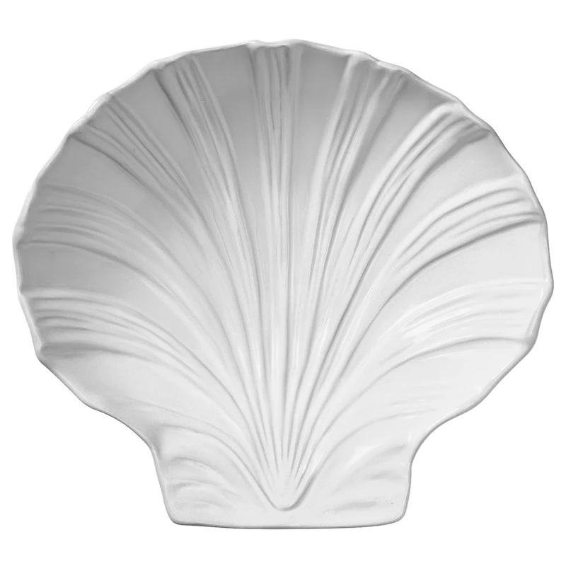 Shell Schüssel Groß, Weiß