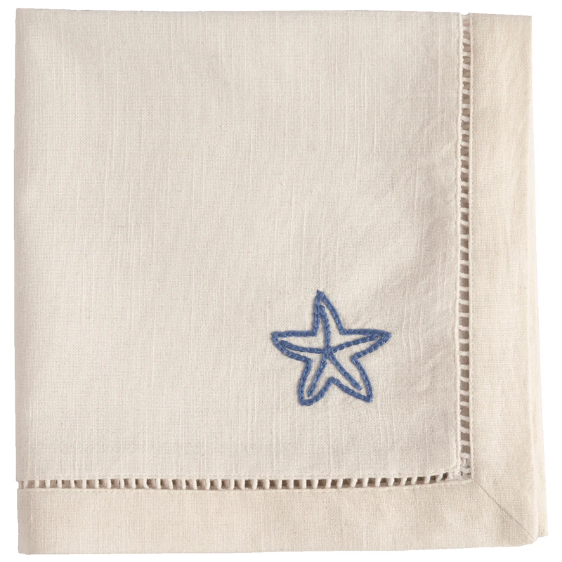 Starfish Baumwollserviette 45x45 cm