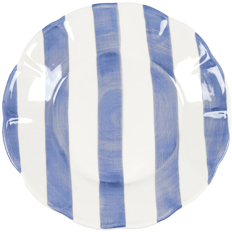 Stripe Beilagenteller 22 cm, Blau
