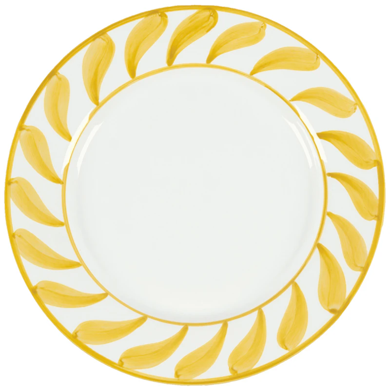 Swirl Teller 28 cm, Gelb