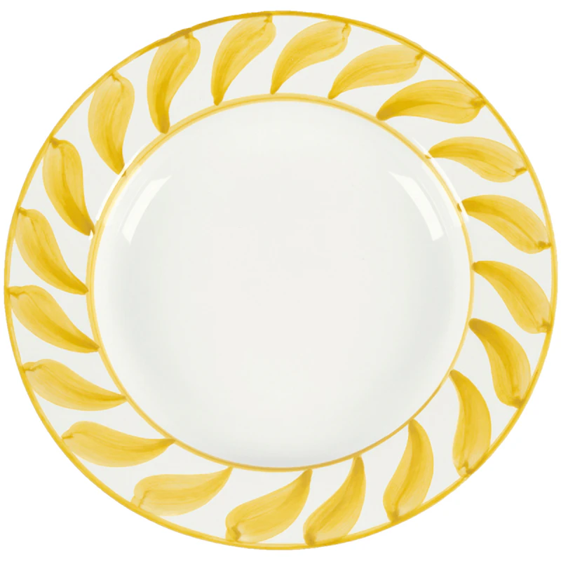 Swirl Tiefer Teller 22 cm, Gelb