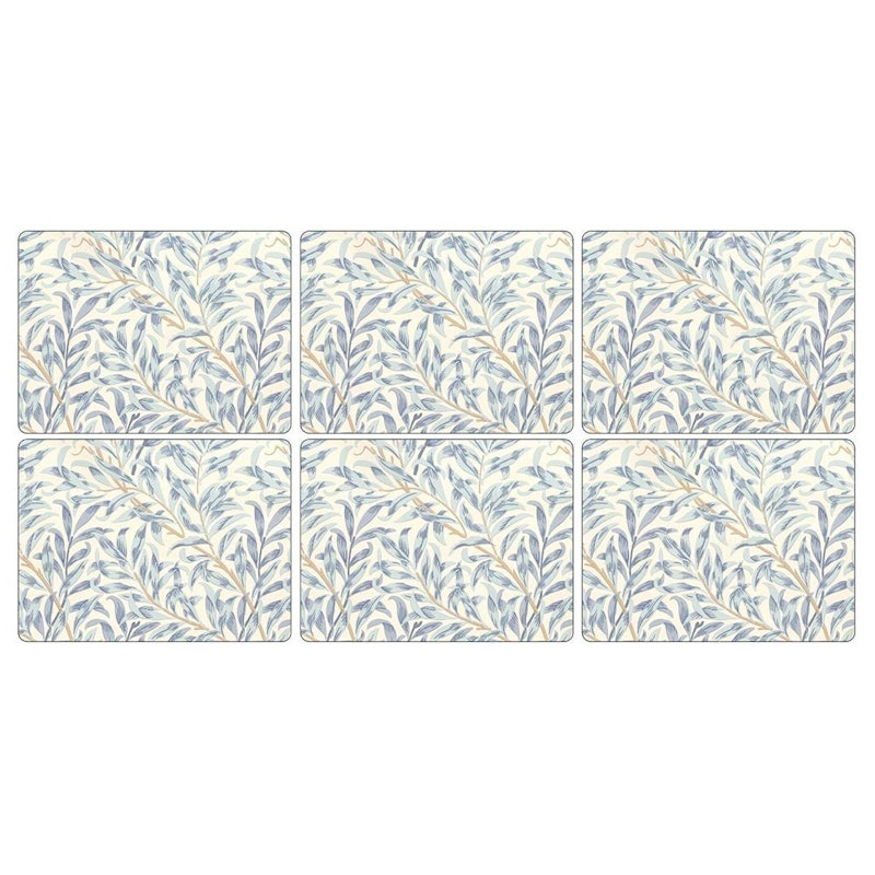 Willow Bough Blue Platzdeckchen, 6er-Pack