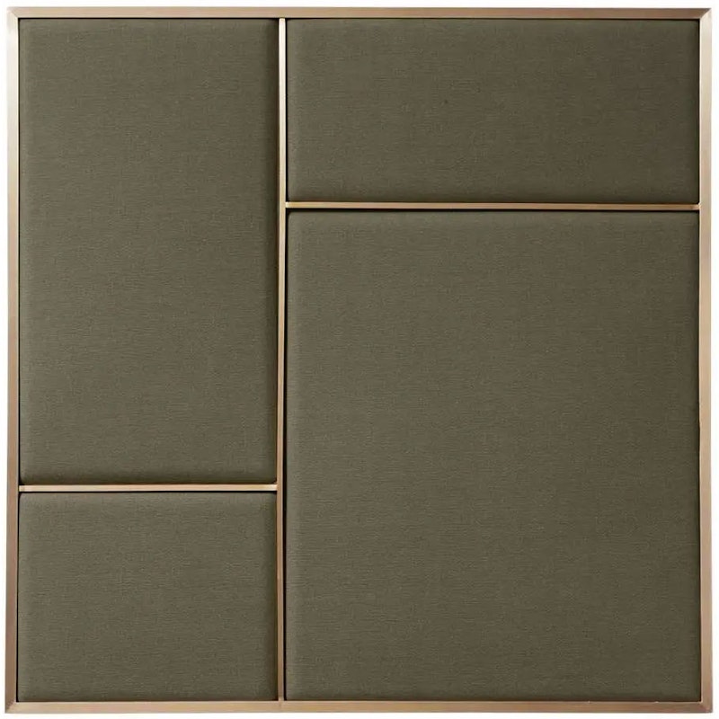 Nouveau Pin Pinnwand Mittlerer, Messing / Oyster Grey