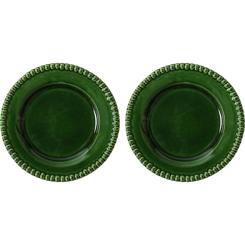 DARIA Teller 18 cm 2-er Set, Moss
