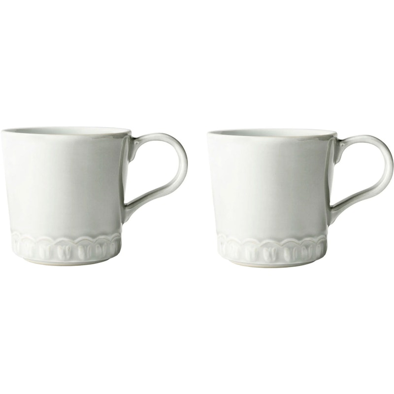 Tulipa Tasse 40 cl 2-er Set, Weiß