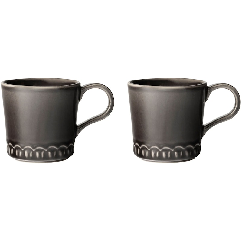 Tulipa Tasse 40 cl 2-er Set, Almost Black