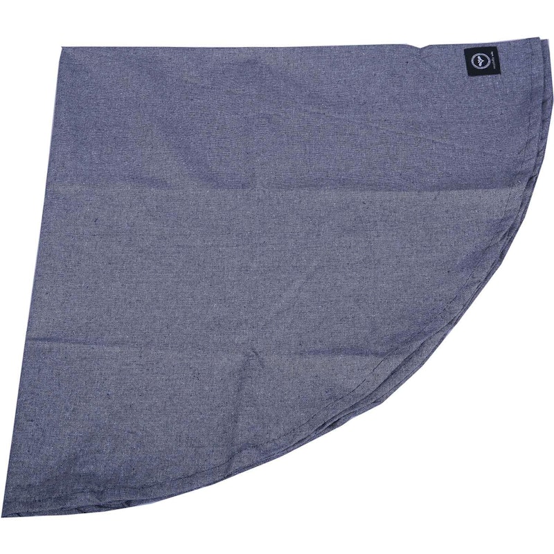 Hedvig Tischdecke Behandelt 160 cm Rund Chambray, Marineblau / Weiß