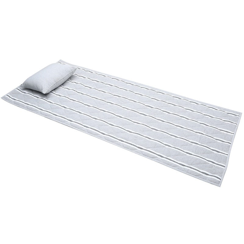 Svea Beach Mattress With Pillow 70x170 cm, Grey