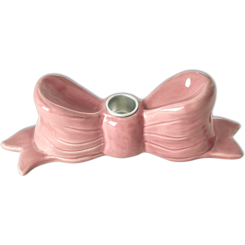 Bow Kerzenhalter Rosa