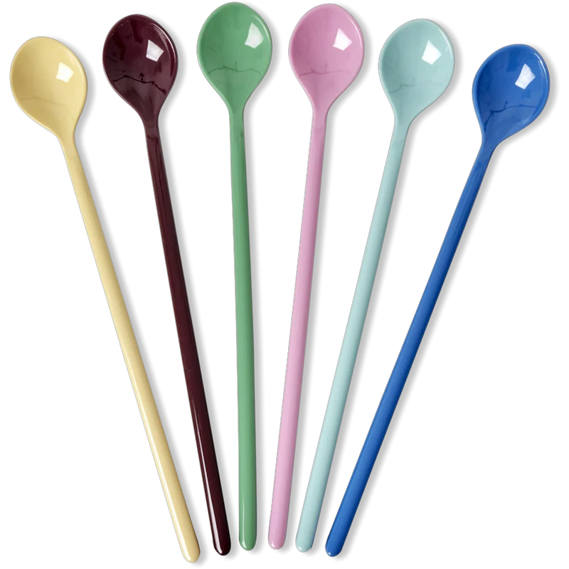 Café-Latte-Löffel Melamin 6-er Set, Show Your True Colors