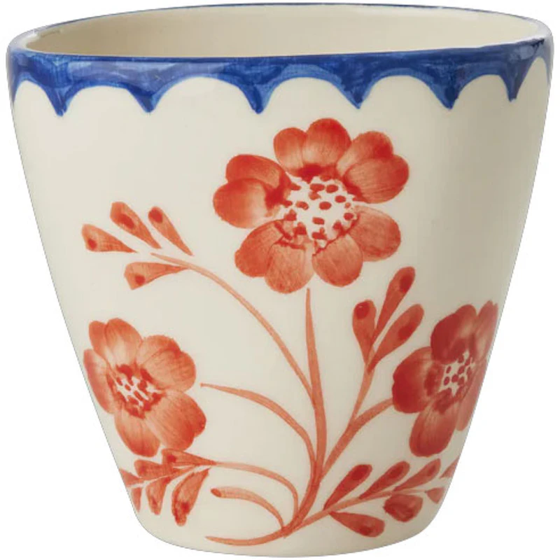 Kermiktasse Oval 30 cl, Vintage Flower