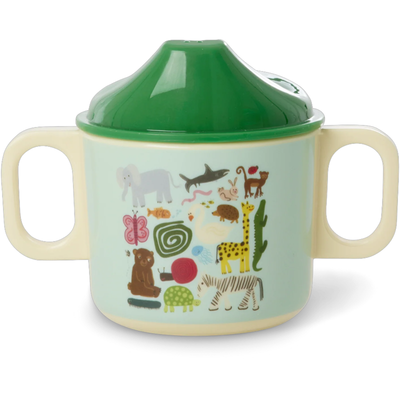 Babyschale Melamin 25 cl, Mint Wildlife