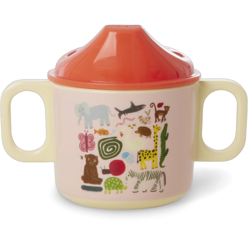 Babyschale Melamin 25 cl, Pink Wildlife