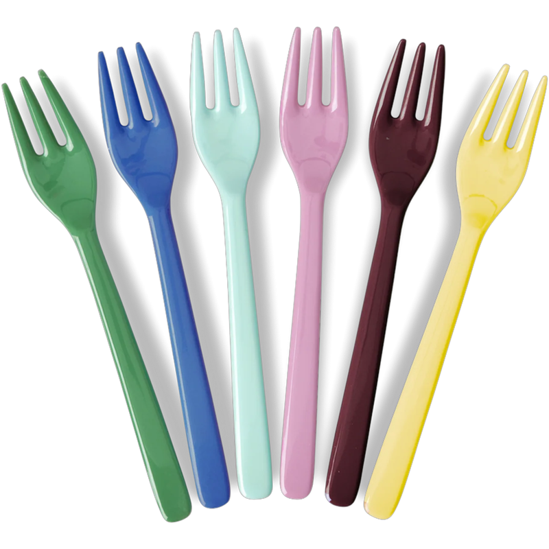 Kuchengabel Melamin 6-er Set, Show Your True Colors