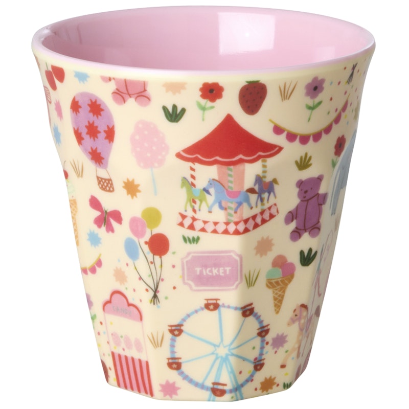 Melaminbecher 25 cl, Pink Fun Fair