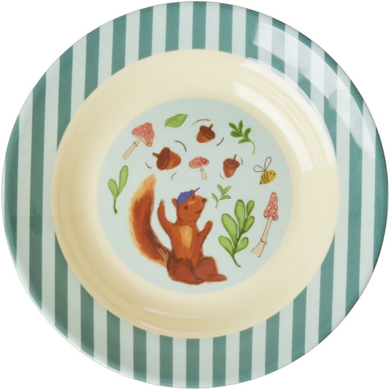 Melamine Bowl 20 cm, Blue Happy Forest