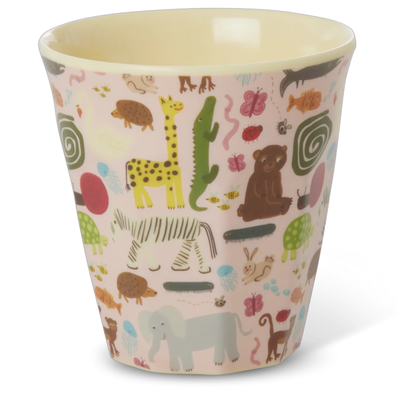 Melaminbecher 16 cl, Pink Wildlife