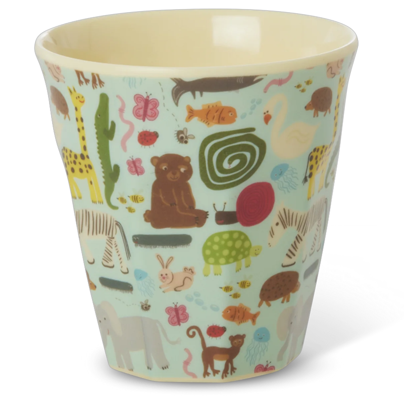 Melaminbecher 16 cl, Mint Wildlife