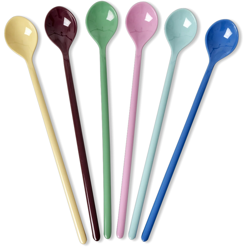 Café-Latte-Löffel Melamin 6-er Set, Show Your True Colors