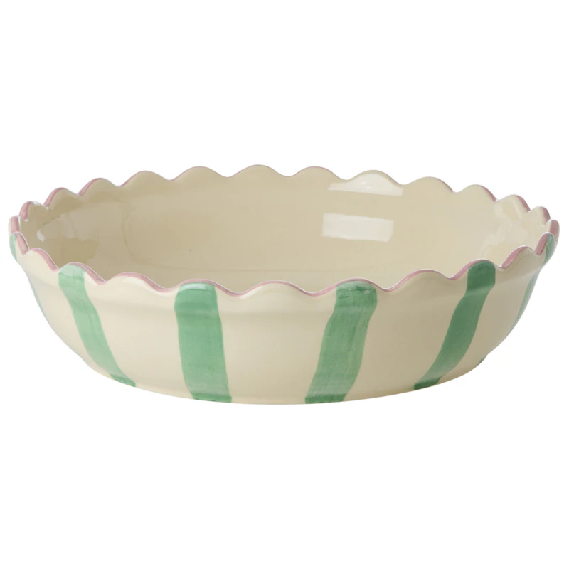 Pastetenform 33 cm, Green Stripe
