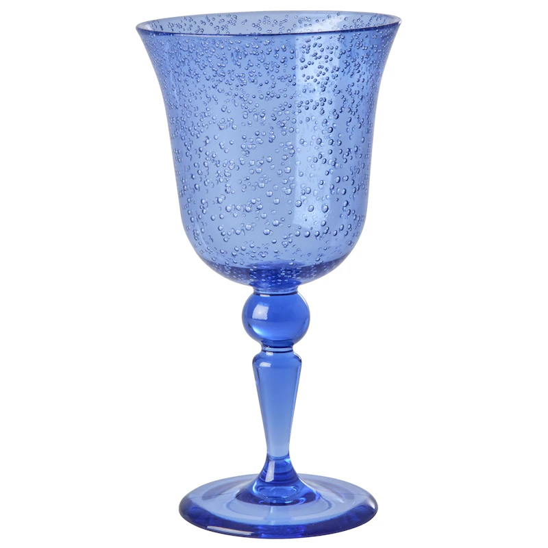 Weinglas, Bubble Blue