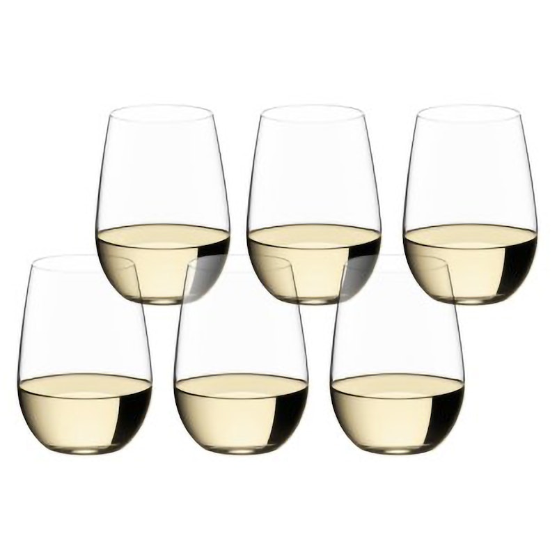 O Riesling/Zinfandel Wine Glass 6-pack, 20 Year Anniversary