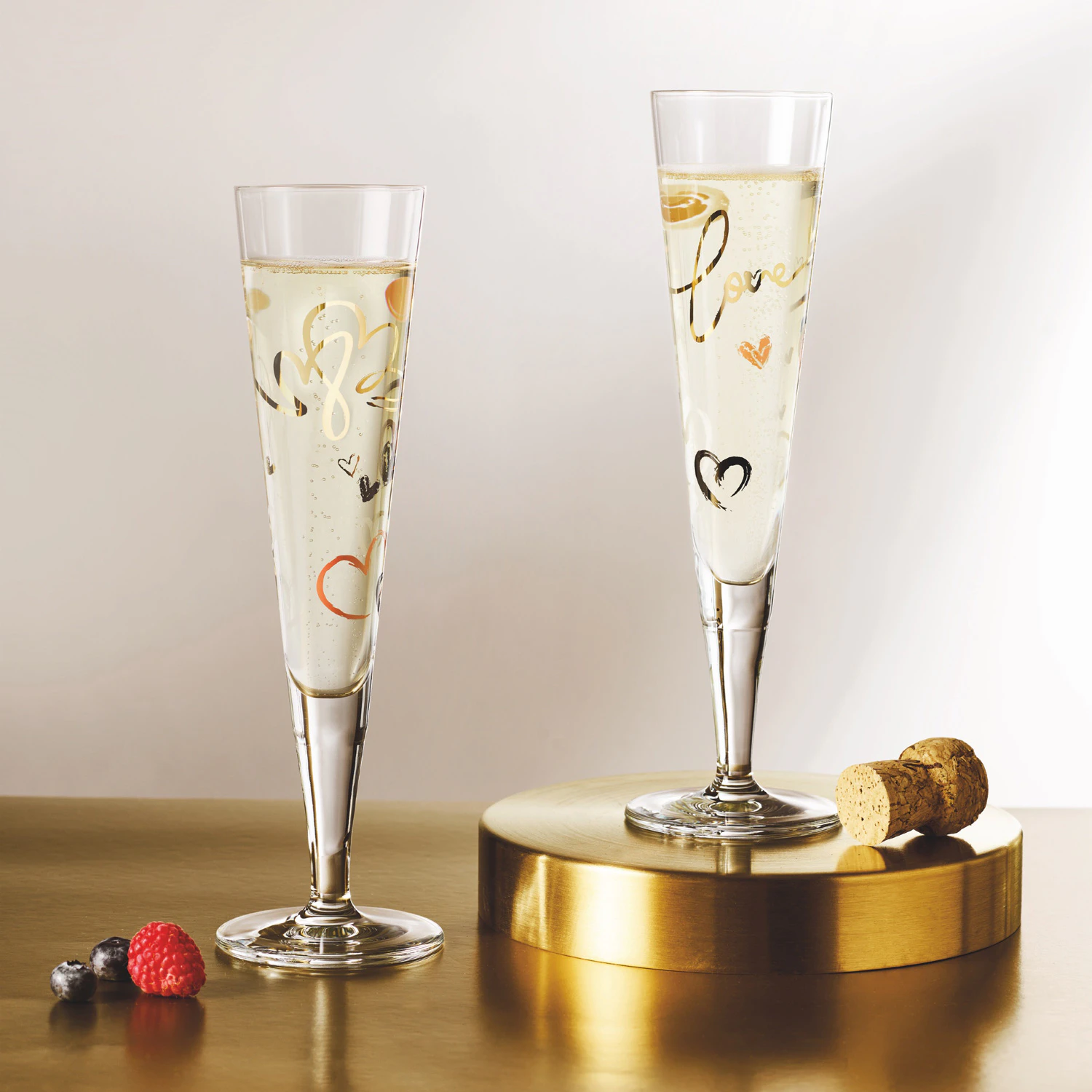 Ritzenhoff Champagnerglas Goldnacht – Mit Echtgold, Made In Germany