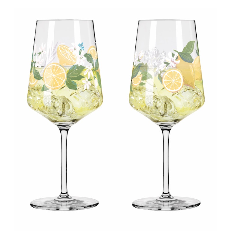 Sommertau Weingläser 2-er Set, Limoncello 2025