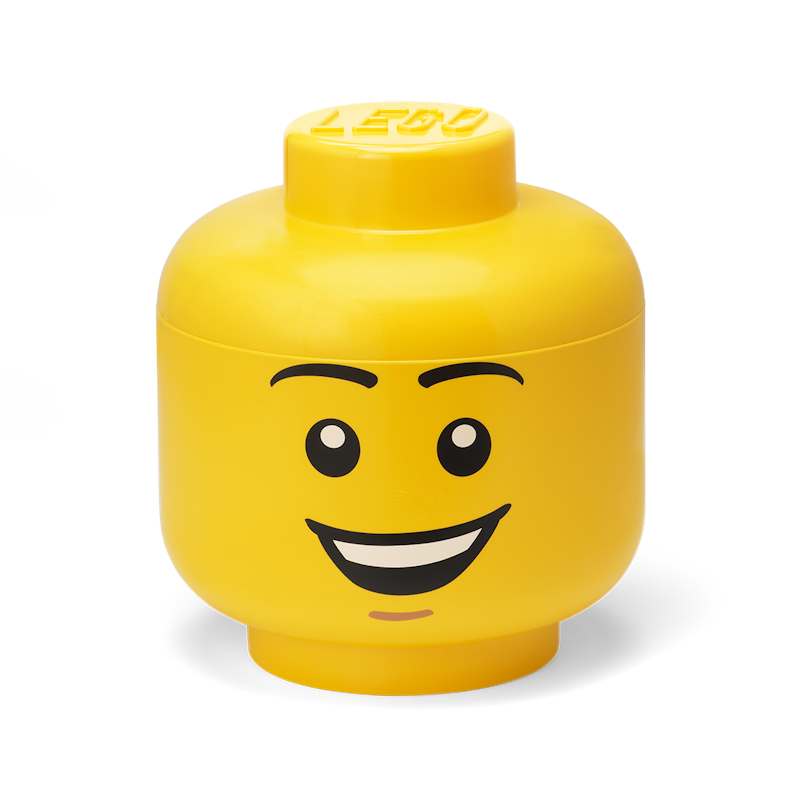 LEGO® Aufbewahrungsbox Kopf Groß, Happy Boy