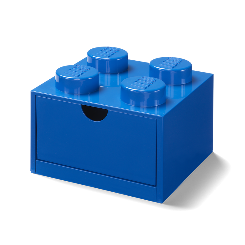 LEGO® Aufbewahrung Mit Schublade 4 Knöpfe, Blau