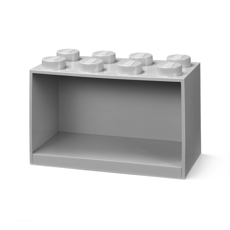 LEGO® Brick Regal 8 Knöpfe, Grau